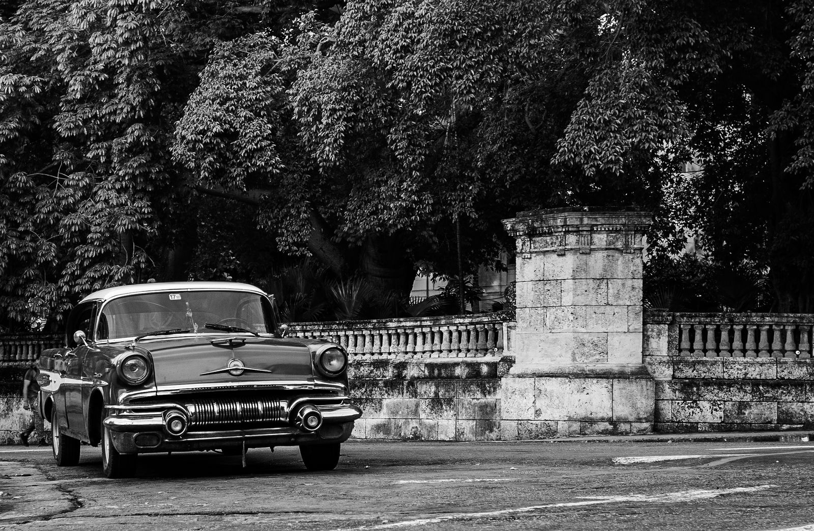 Vintage Pontiac parked on a street in Havana