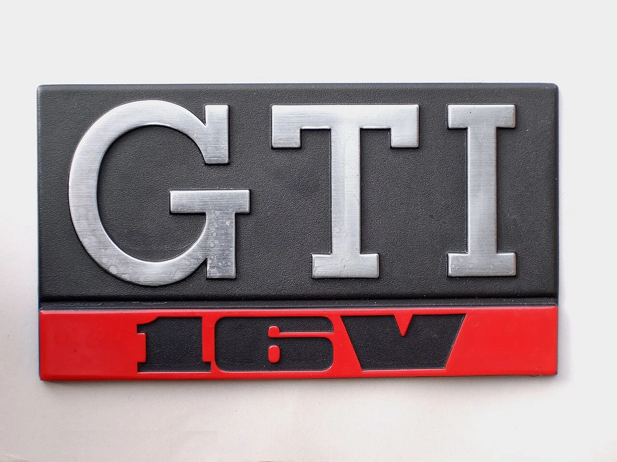 GTI 16V badge on a 1987 Volkswagen Golf