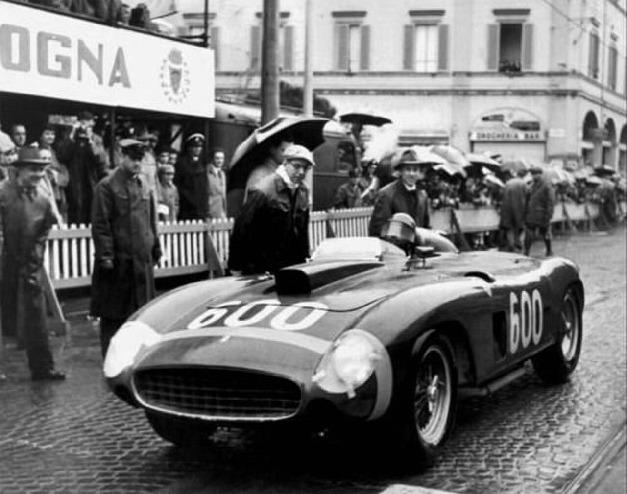 Ferrari 290 MM chassis 0626 at the 1956 Mille Miglia