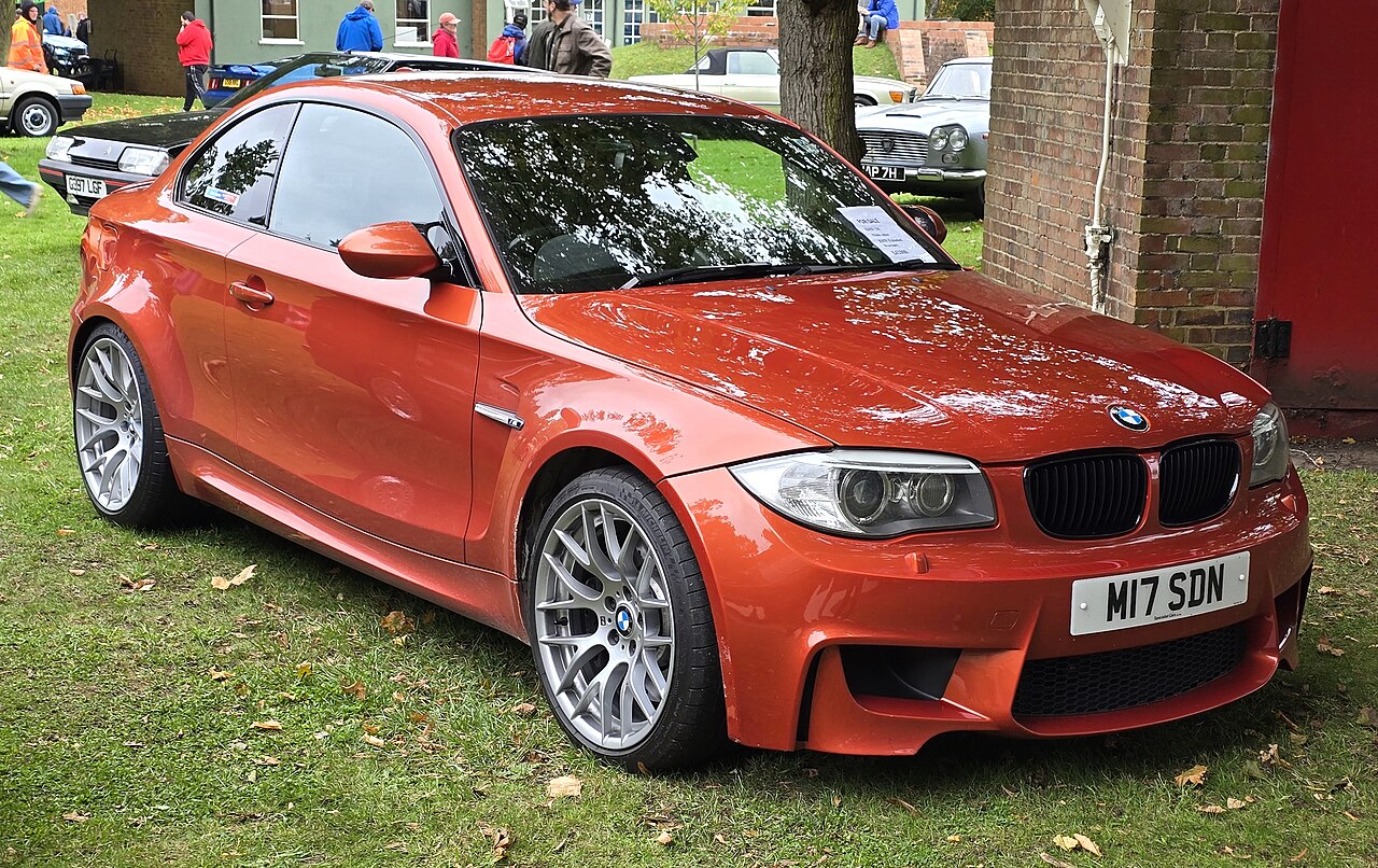 Orange BMW 1 Series M Coupe E82