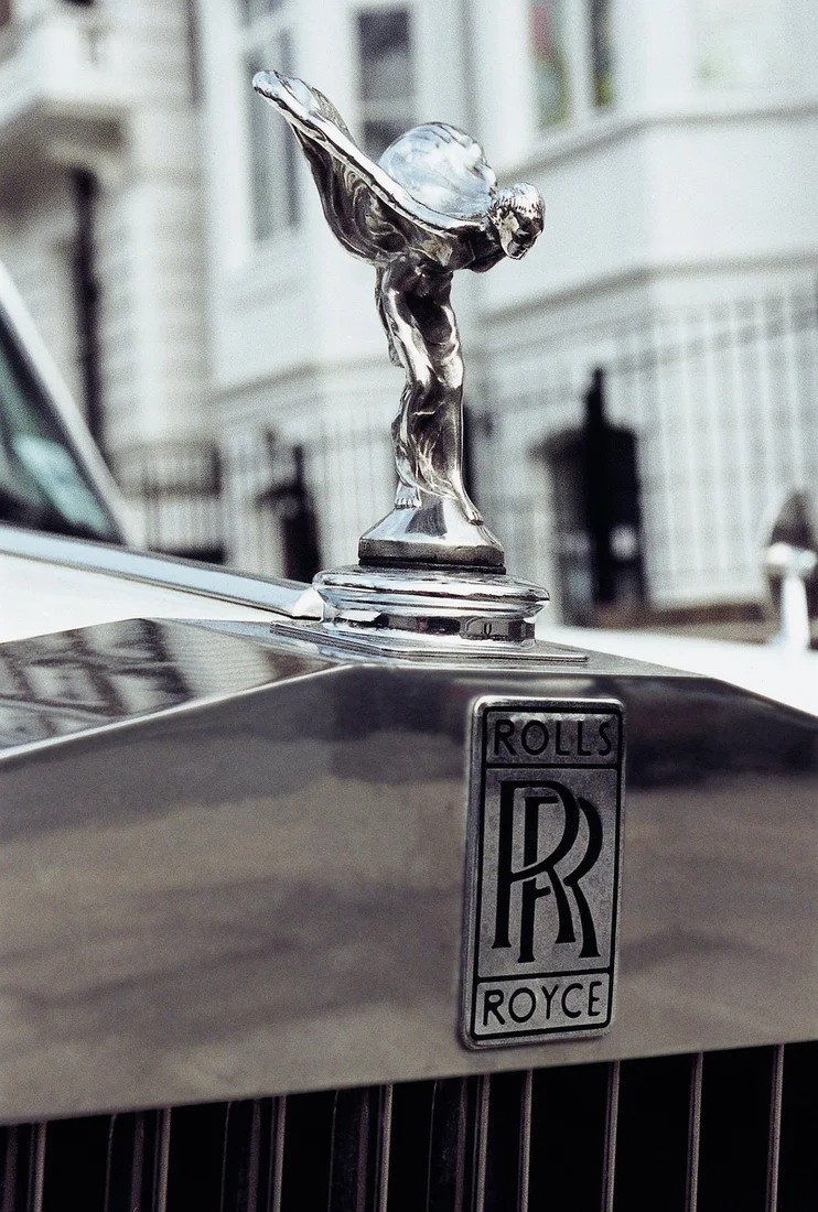 Rolls-Royce Spirit of Ecstasy and monogram